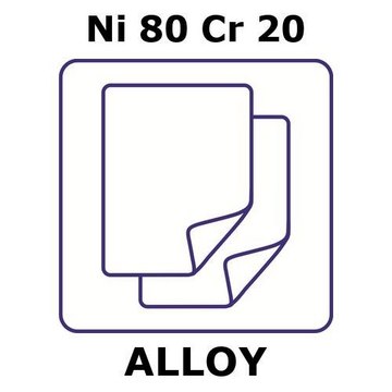 NICKEL/CHROMIUM, FOIL,NI80%/CR20%, THIC&