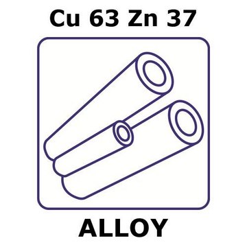 BRASS ALLOY, CU63ZN37, 500MM TUBE,