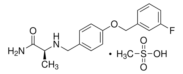Safinamide mesylate salt