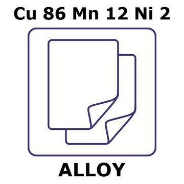 MANGANIN - RESISTANCE ALLOY, CU86MN12N