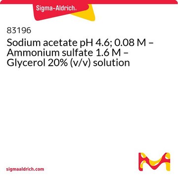 Sodium acetate pH 4.6; 0.08