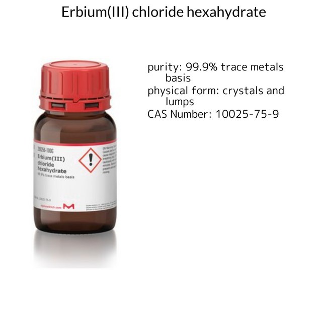 Erbium(III) chloride hexahydrate