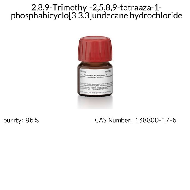 2,8,9-Trimethyl-2,5,8,9-tetraaza-1-phosphabicyclo[3.3.3]undecane hydrochloride
