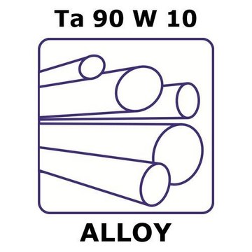 TANTALUM-TUNGSTEN ALLOY, TA90W10, 100MM&
