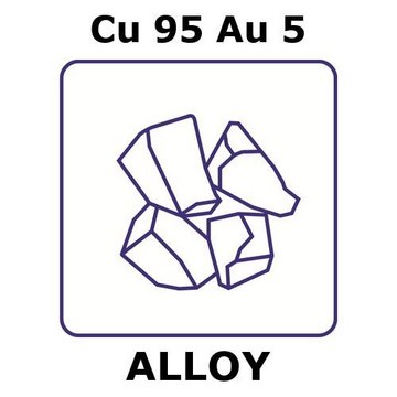 COPPER-GOLD ALLOY, CU95AU5, 20G LUMP,